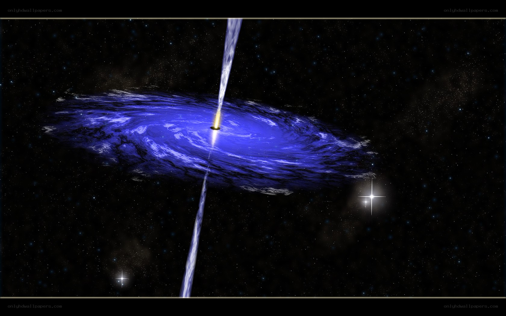 black hole with accretion disk
