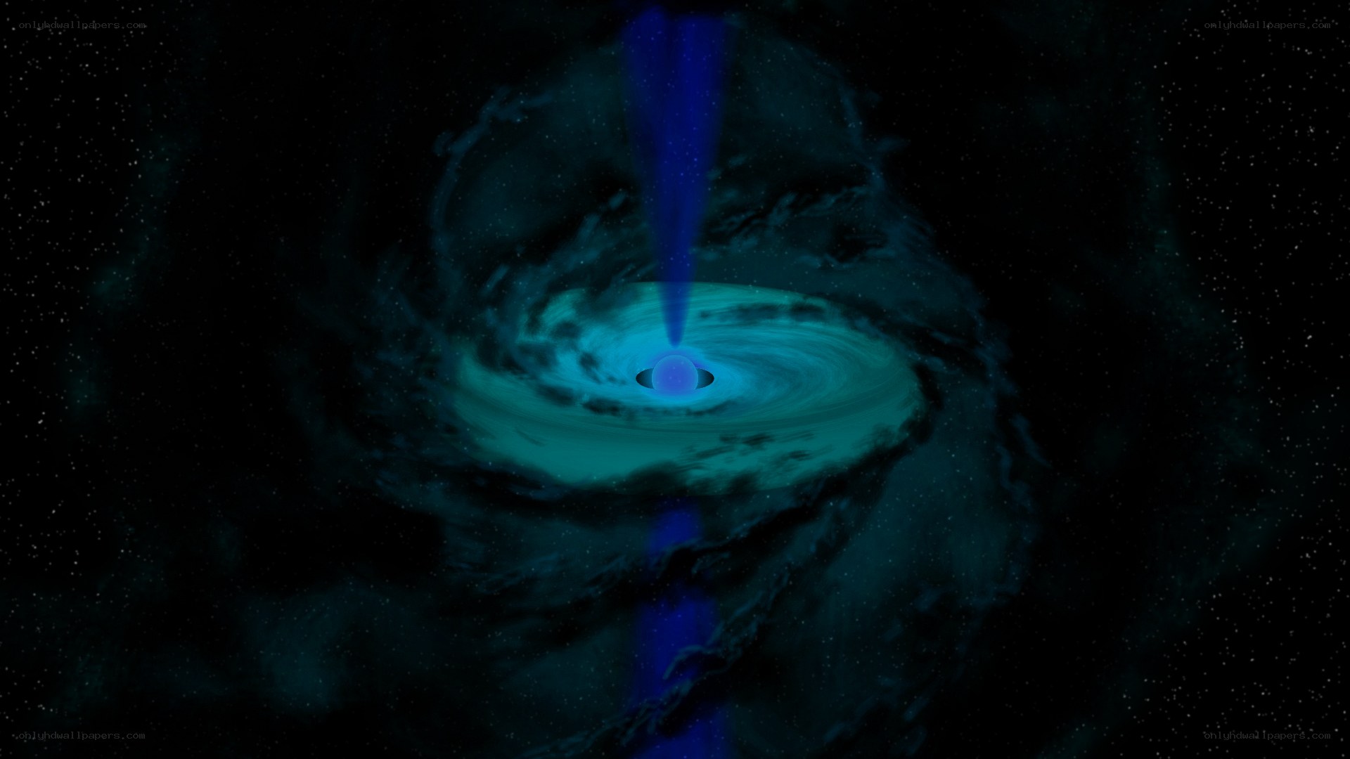 black hole with accretion disk