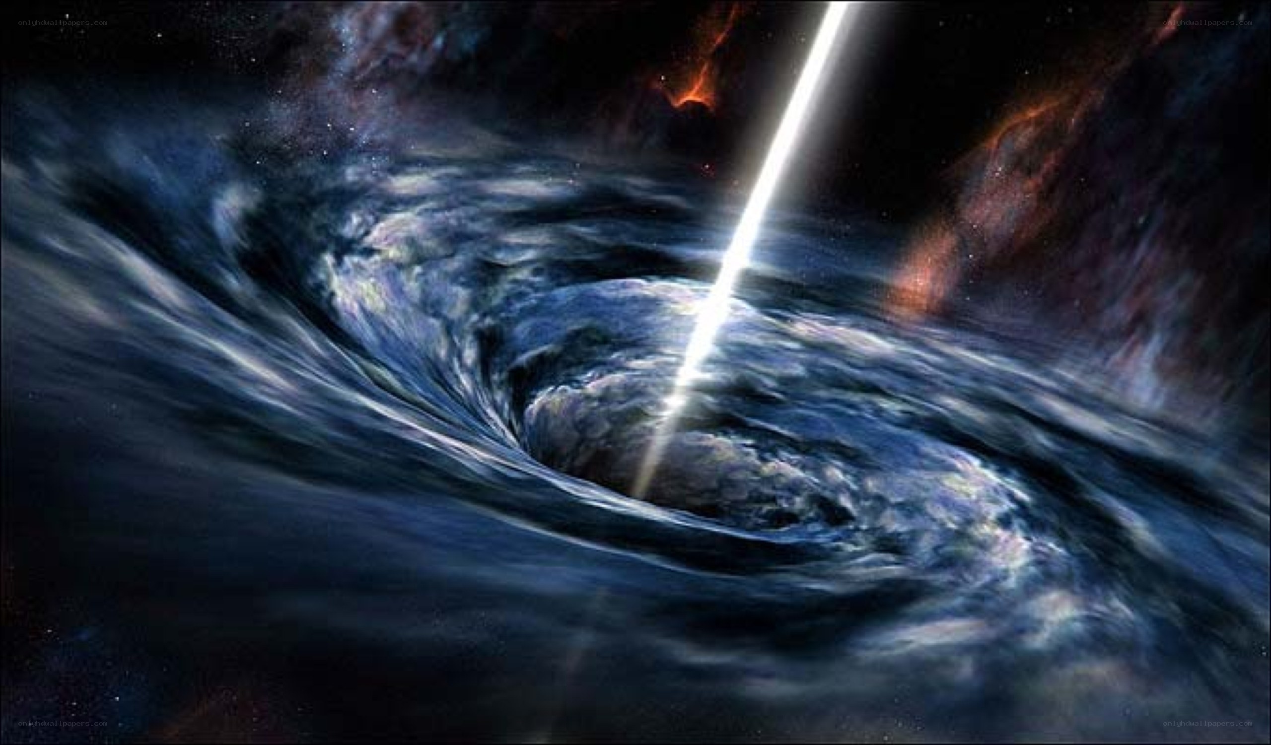 black hole with accretion disk