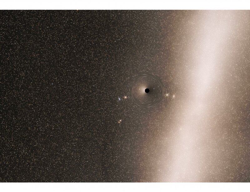 Black Hole with Accretion Disk — Cosmic