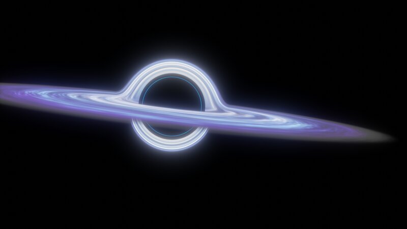 Black Hole with Accretion Disk — Dramatic, 3d Render, Accretion Disk