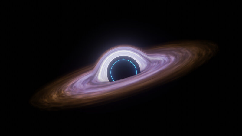 Black Hole with Accretion Disk — Dramatic, 3d Render