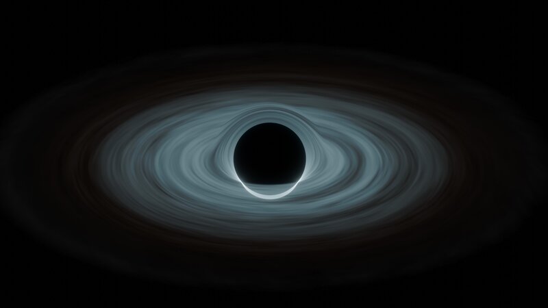Black Hole with Accretion Disk — Dramatic, Digital Art, Accretion Disk