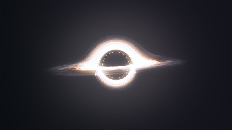 Black Hole with Accretion Disk — Dramatic, Night, 3d Render