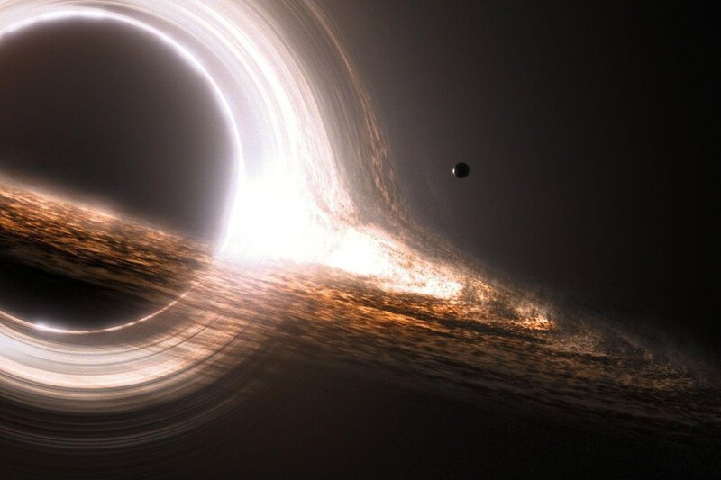 Black Hole with Accretion Disk — Dramatic, Night, Digital Art, Accretion Disk