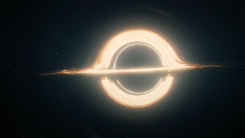 Black Hole with Accretion Disk — Dramatic, Night