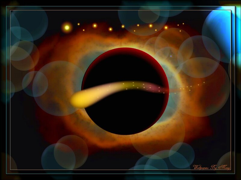 Black Hole with Accretion Disk — Dramatic