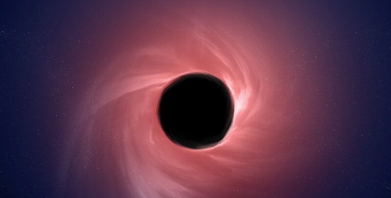Black Hole with Accretion Disk — Purple