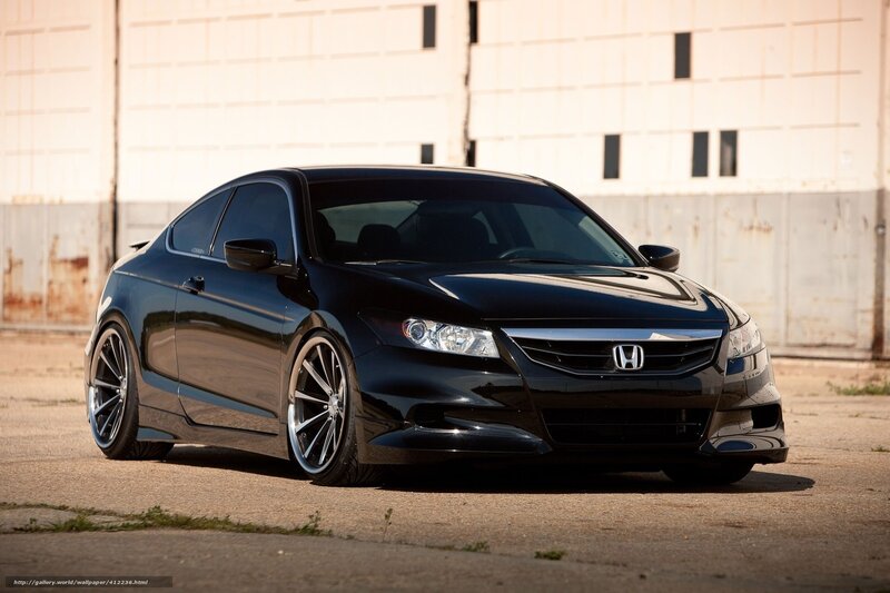 Black Honda Accord Coupe — Dramatic, Afternoon, Photograph