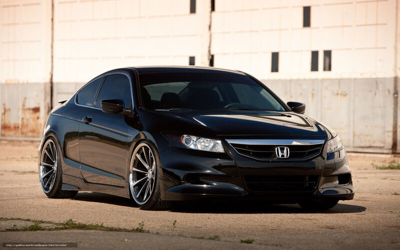 Black Honda Accord Coupe — Dramatic, Afternoon