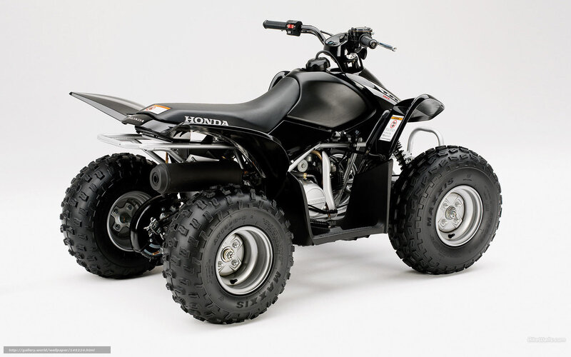 Black Honda ATV — Neutral, Photograph, Handlebars