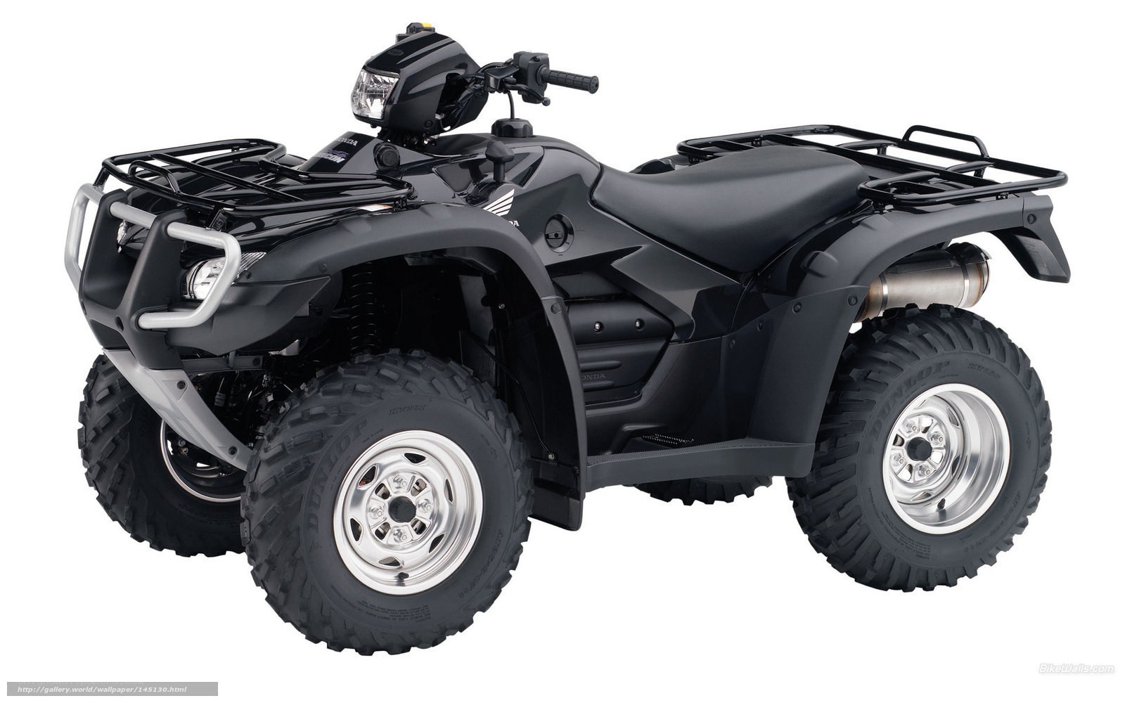 black honda atv quad