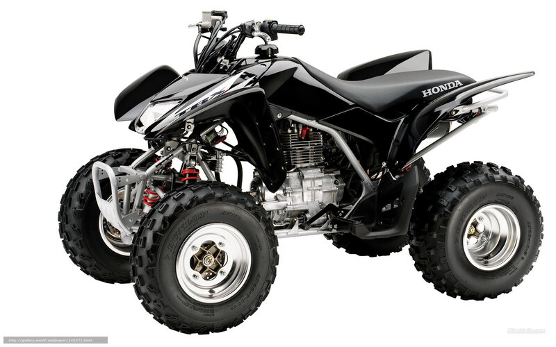Black Honda ATV quad