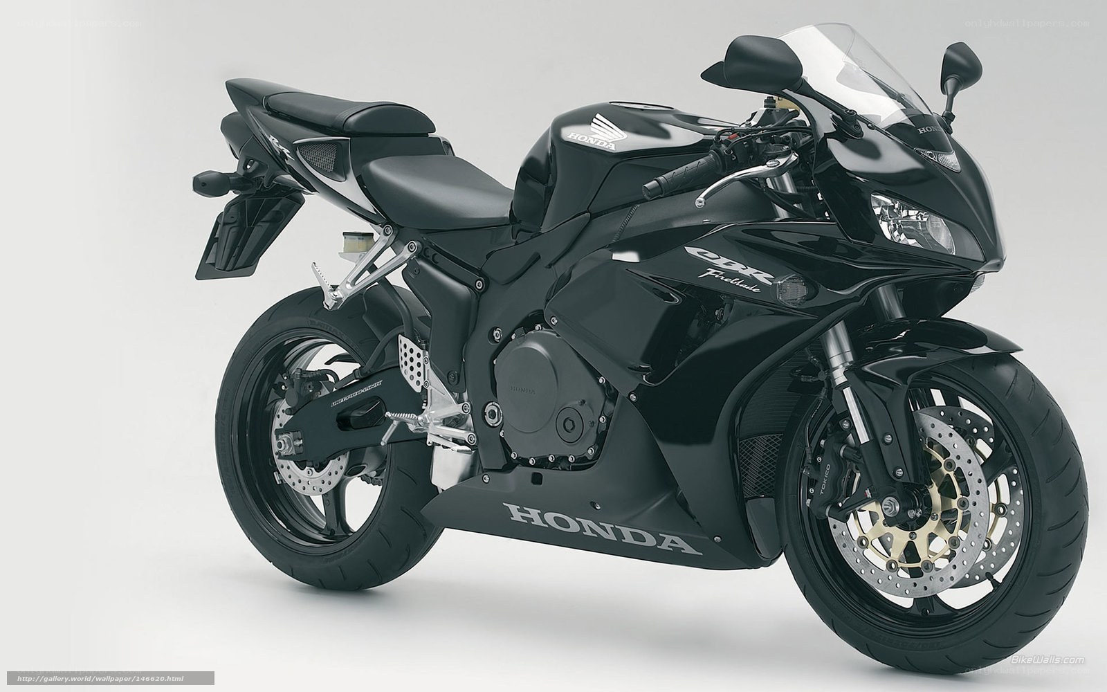 Black Honda CBR motorcycle