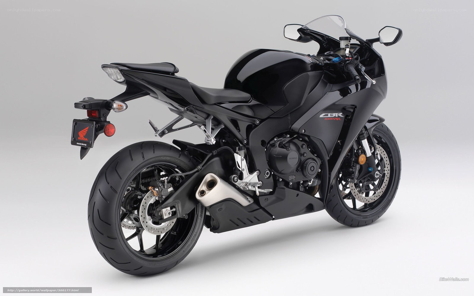Black Honda CBR1000RR motorcycle
