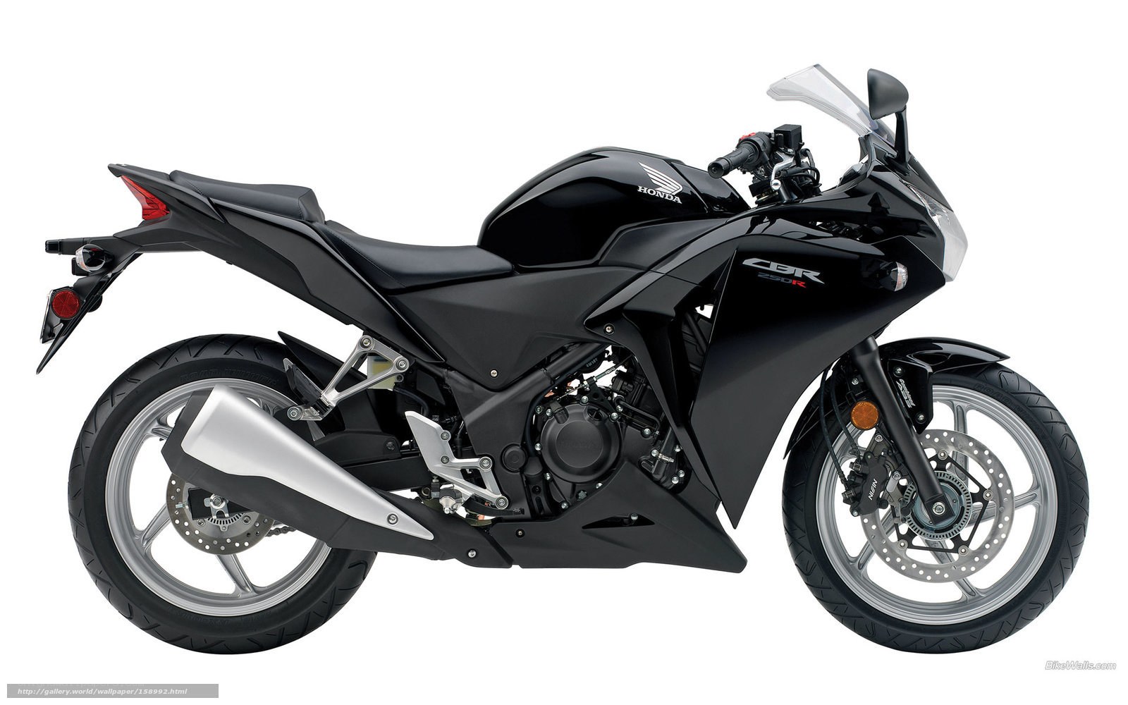 Black Honda CBR250R motorcycle