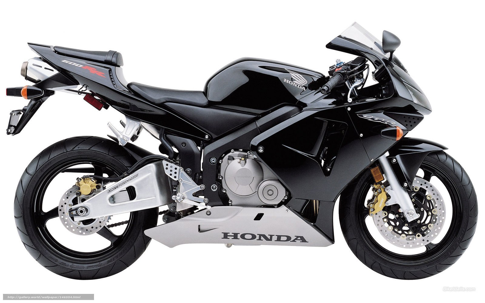 Black Honda CBR600RR motorcycle