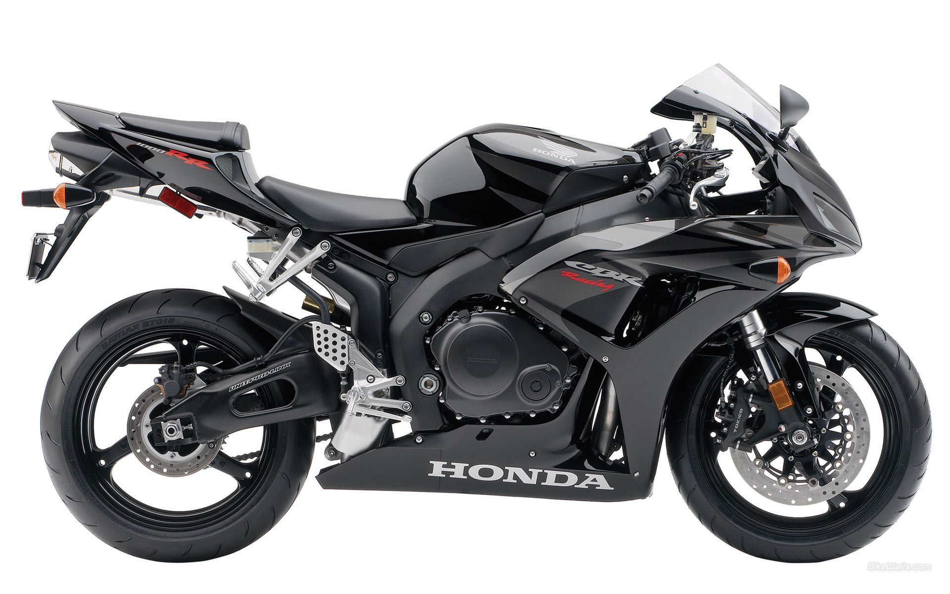 Black Honda CBR600RR motorcycle