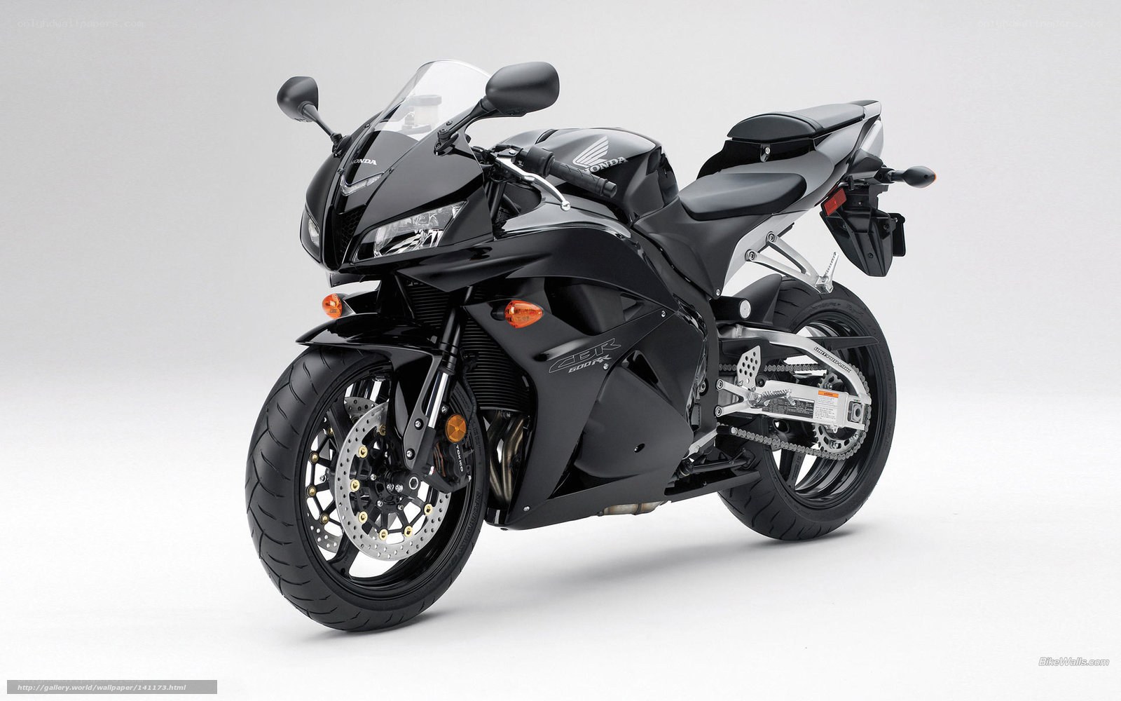 Black Honda CBR600RR motorcycle