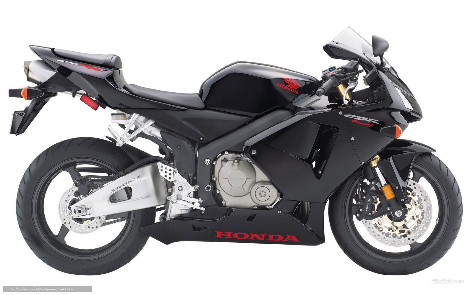 Black Honda CBR600RR motorcycle