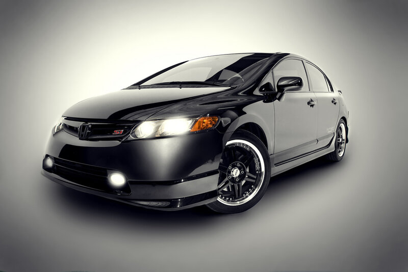 black honda civic si