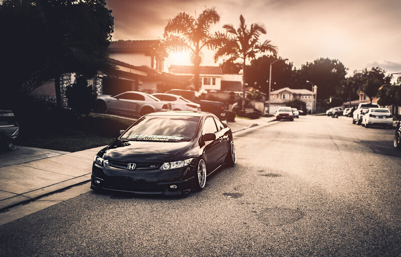 Black Honda Civic