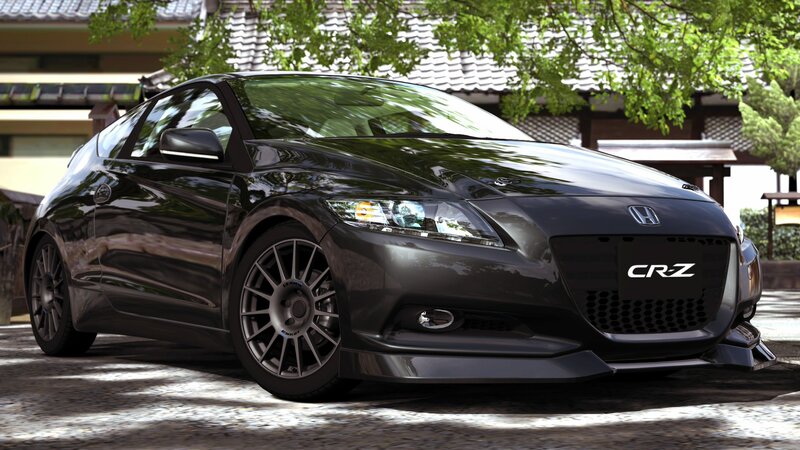 Black Honda CR-Z sports car
