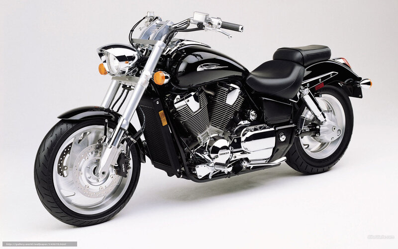 Black Honda Cruiser Motorcycle — Neutral, Photograph
