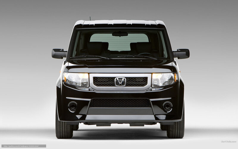 Black Honda Element front view