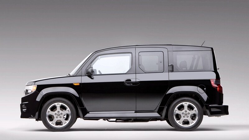 Black Honda Element — Neutral, Photograph, Car, Wheels