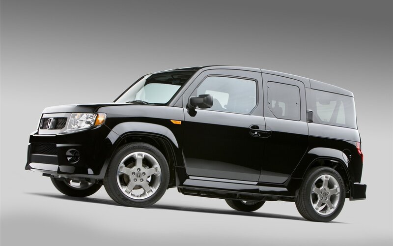 Black Honda Element — Neutral, Photograph, Car, Wheels, Windows