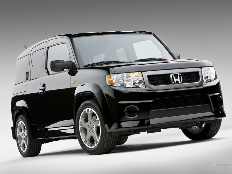 black honda element suv