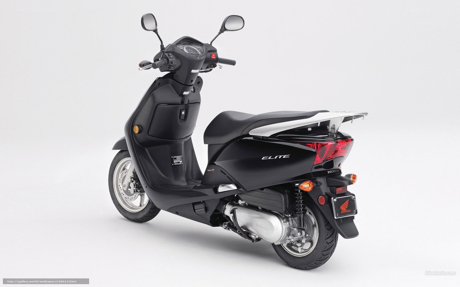 Black Honda Elite scooter