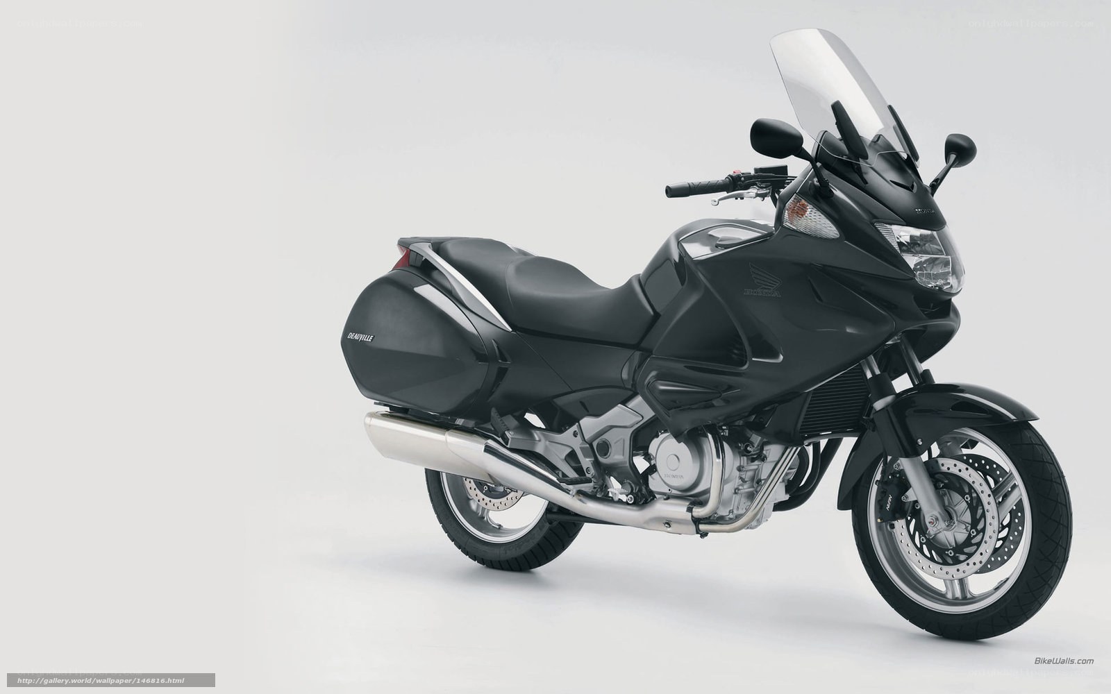 Black Honda Gold Wing motorcycle