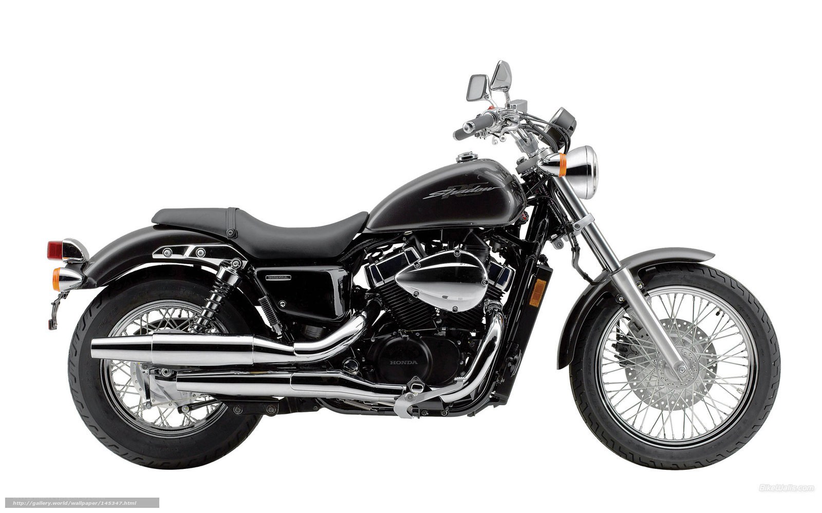 black honda motorcycle