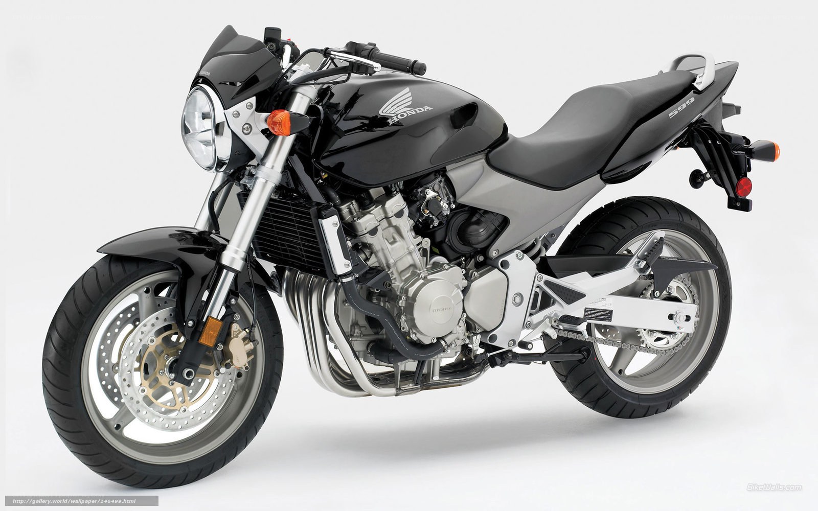 Black Honda motorcycle