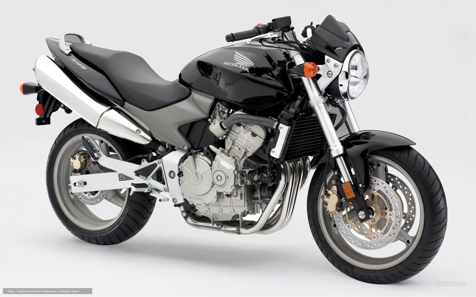Black Honda motorcycle