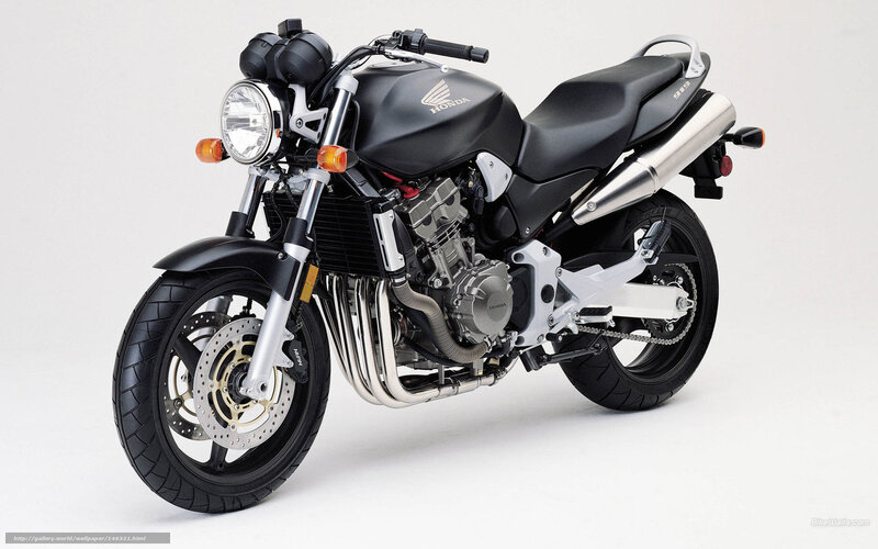 Black Honda Motorcycle — Neutral, Photograph, Headlight