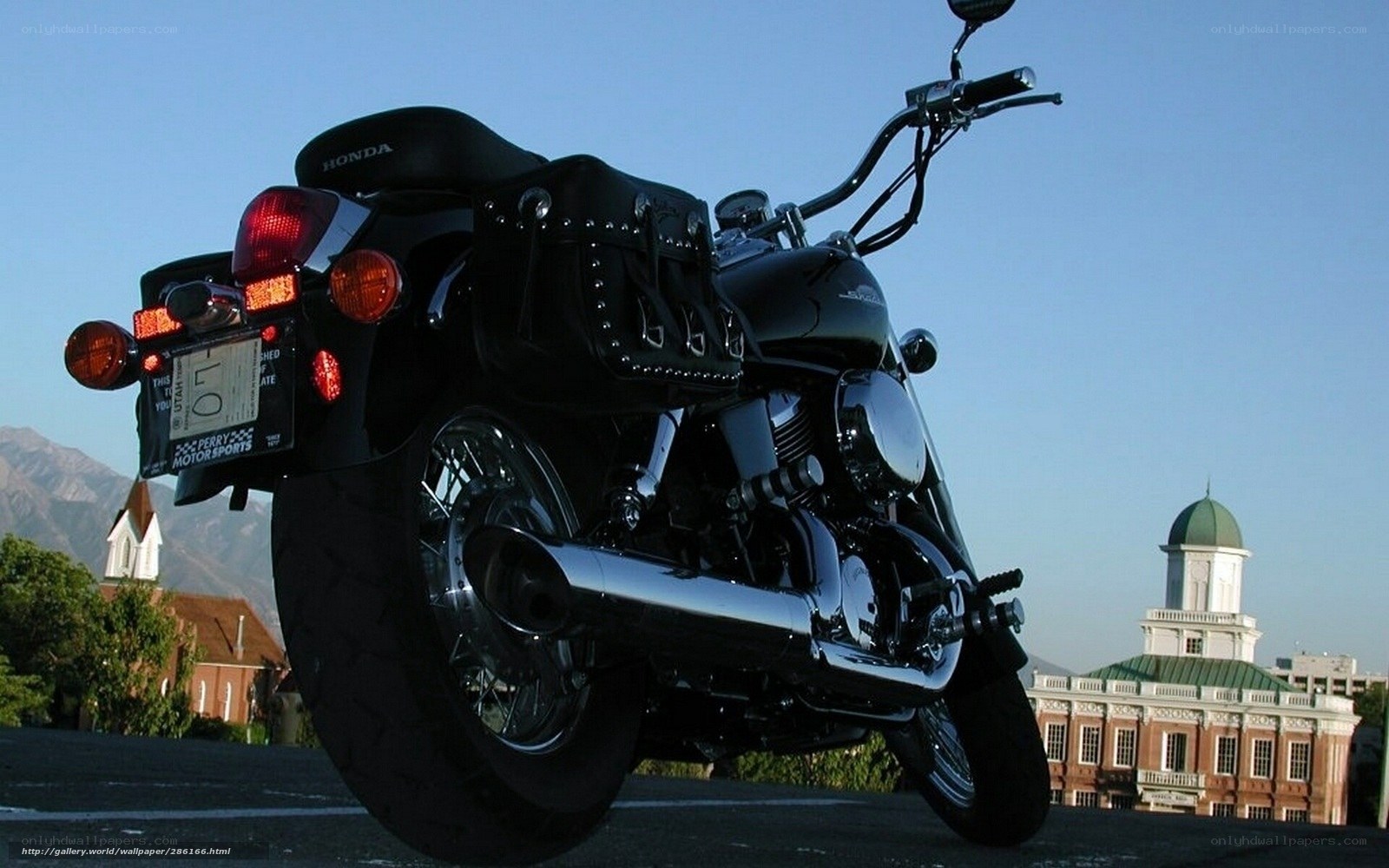 black honda motorcycle on street