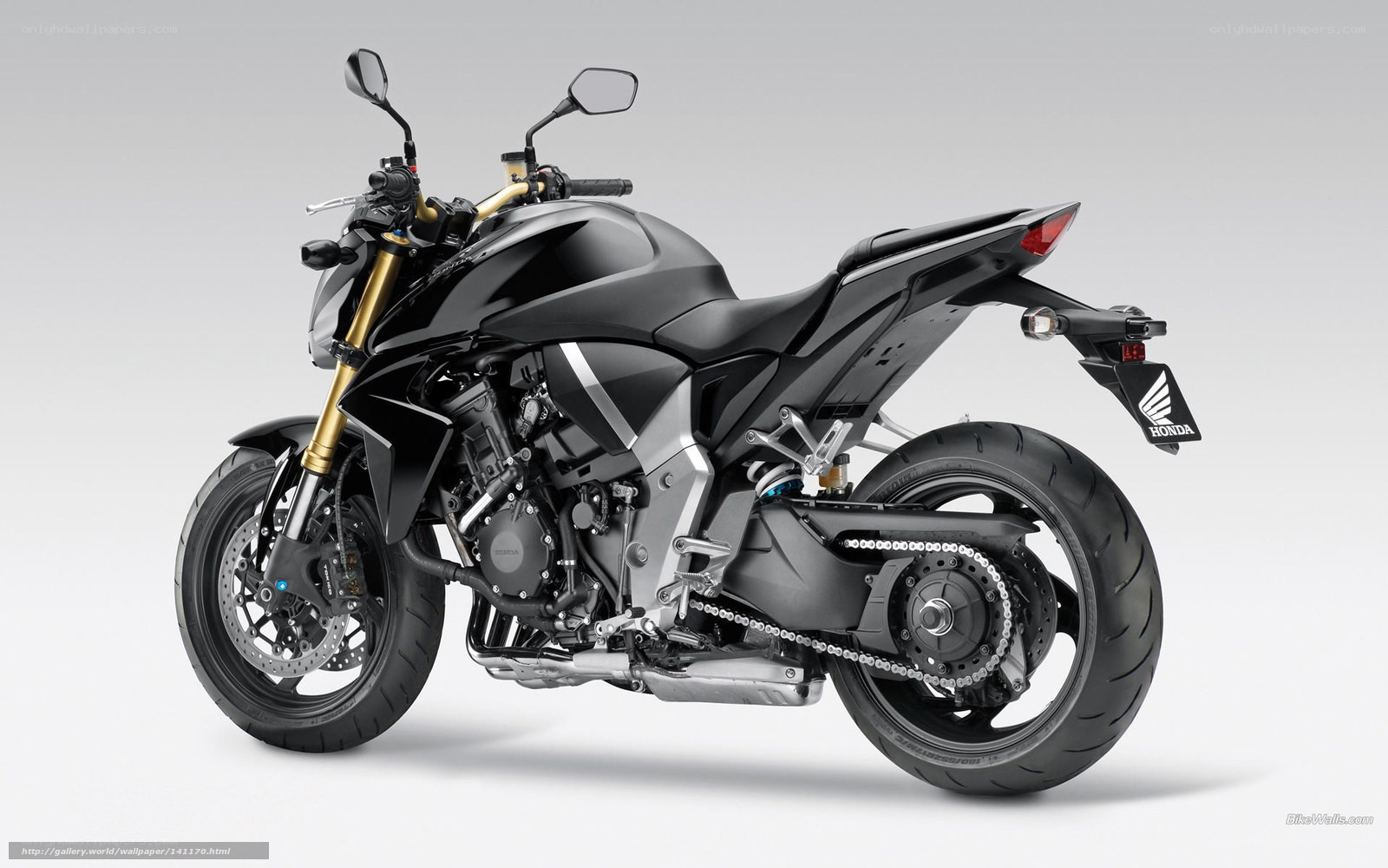 black honda motorcycle