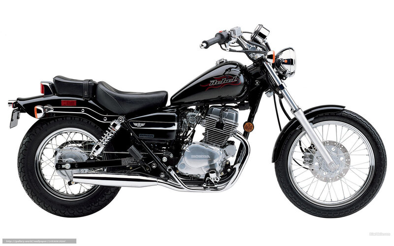 Black Honda Rebel Motorcycle — Neutral, Photograph