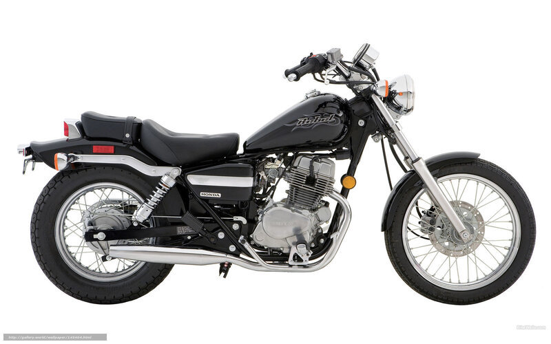 Black Honda Rebel Motorcycle — Neutral