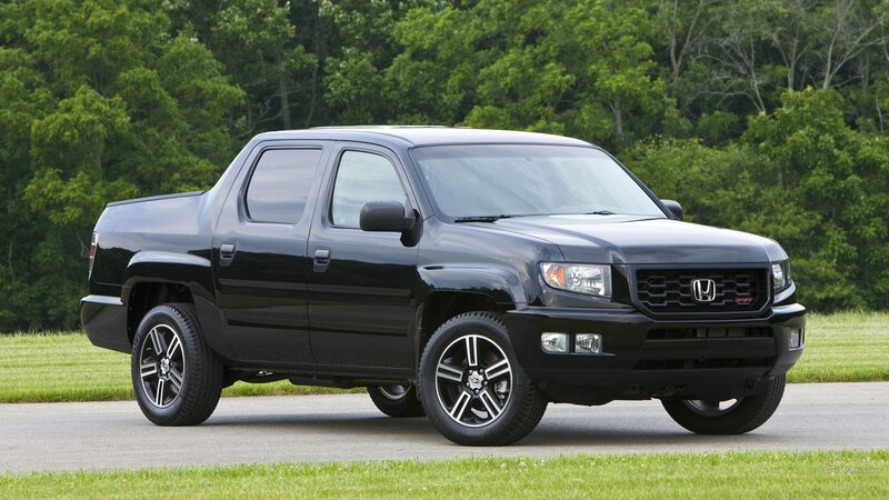 black honda ridgeline pickup truck