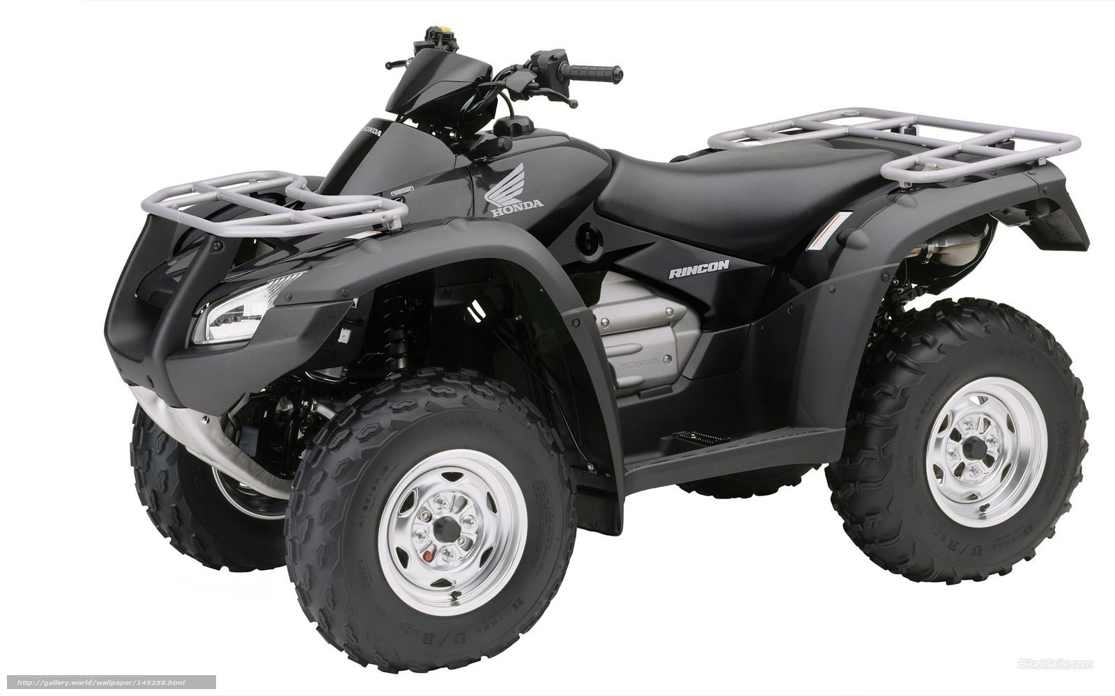 Black Honda Rincon ATV