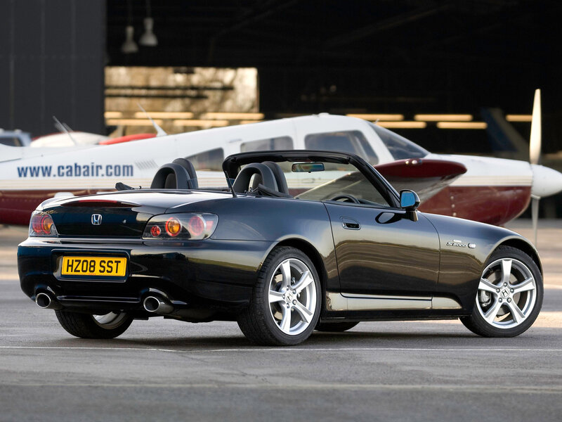 Black Honda S2000 Convertible — Calm, Afternoon