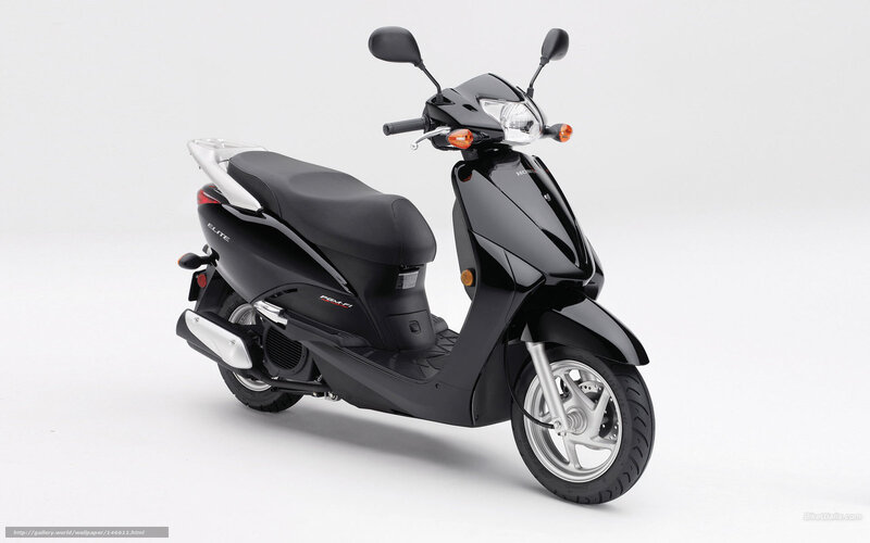 Black Honda scooter