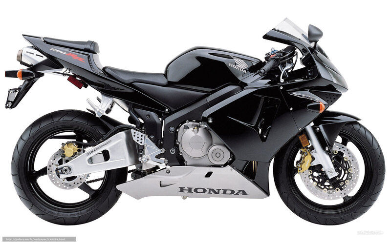 Black Honda Sport Motorcycle — Neutral, Photograph, Engine