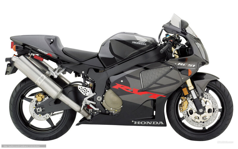 Black Honda Sport Motorcycle — Neutral, Photograph, Exhaust Pipe