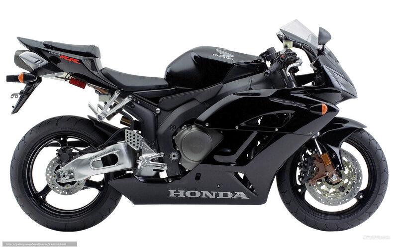 Black Honda Sport Motorcycle — Neutral, Photograph, Seat