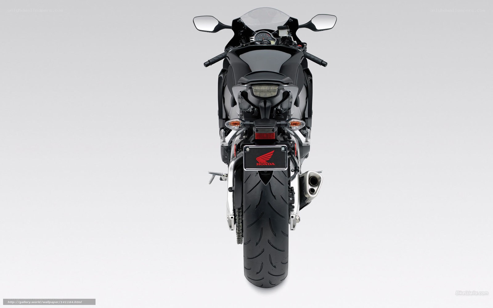 black honda sport motorcycle